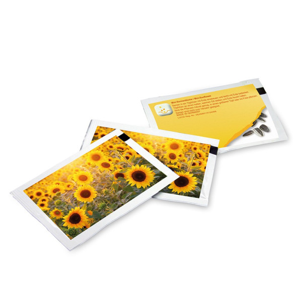Samen-Briefchen - Standardmotiv - Sonnenblume
