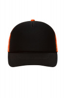 Black/neon-orange (ca. Pantone blackC
1505C)